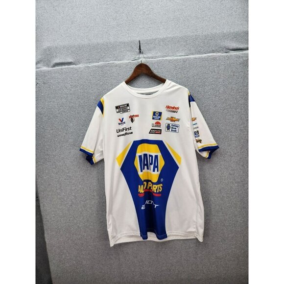 Hendrick Motorsports NAPA Auto Parts Racing T-Shirt 2XL White & Blue Polyester M - Picture 1 of 5
